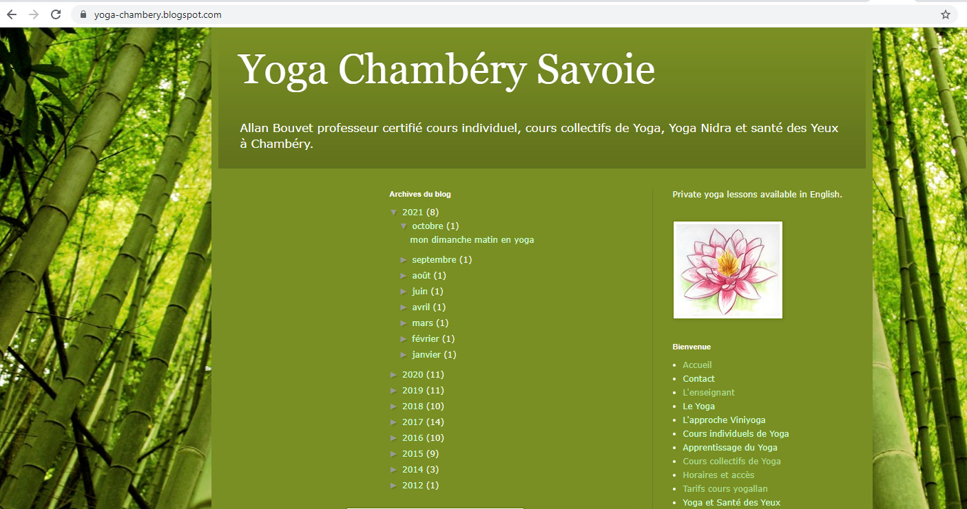 Yoga Chambéry Savoie - Alain Bouvet - Yogallan